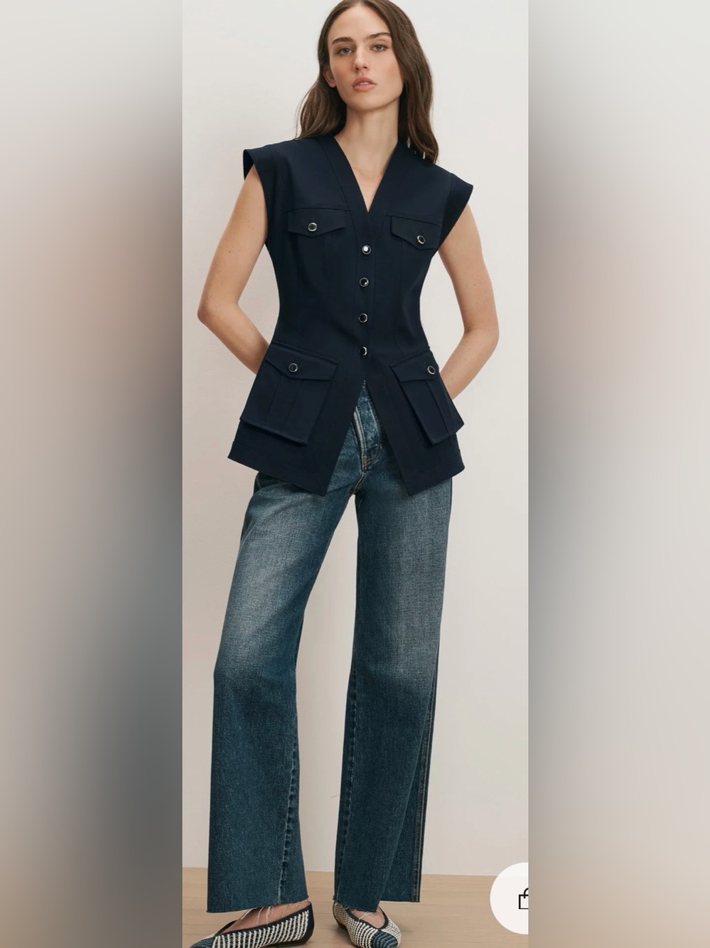 Veronica Beard Pendle Tailored Vest